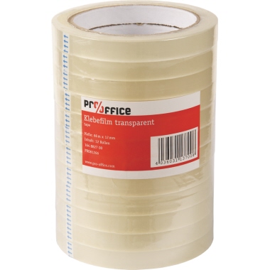 Klebeband (B) 12 mm x (L) 66 m transparent (B) 12 mm x (L) 66 m