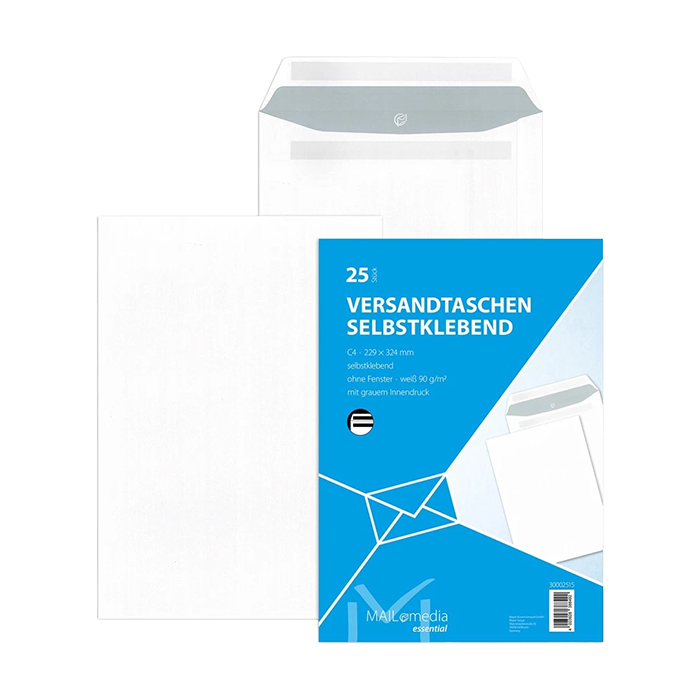 Versandtaschen C4 selbstklebend