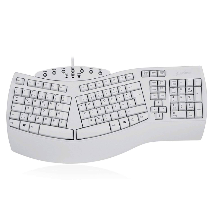 DKB Perixx Periboard - 512 Tastatur USB, QWERTZ deutsch, weiß