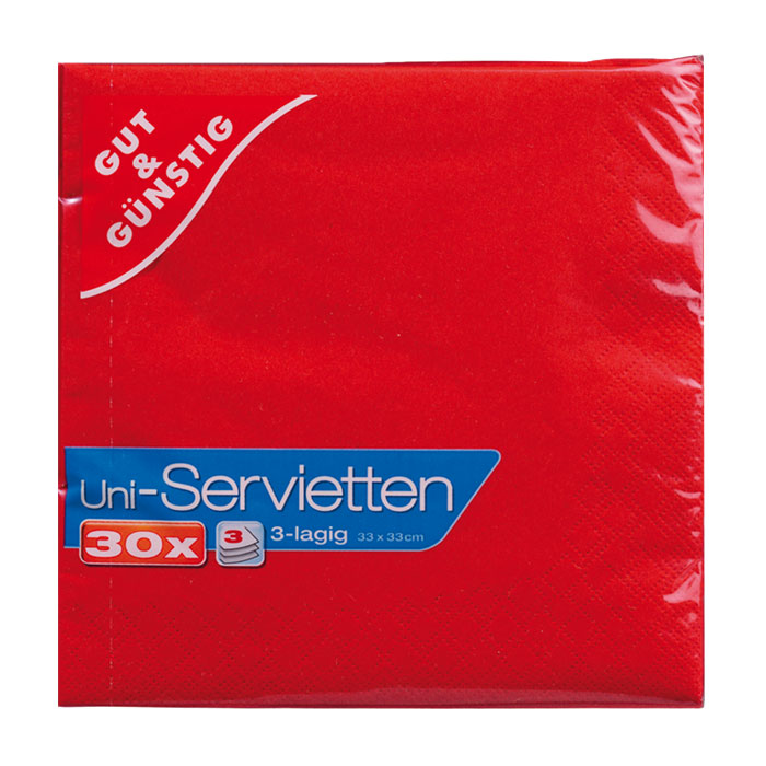 Servietten 1 / 4 Falz