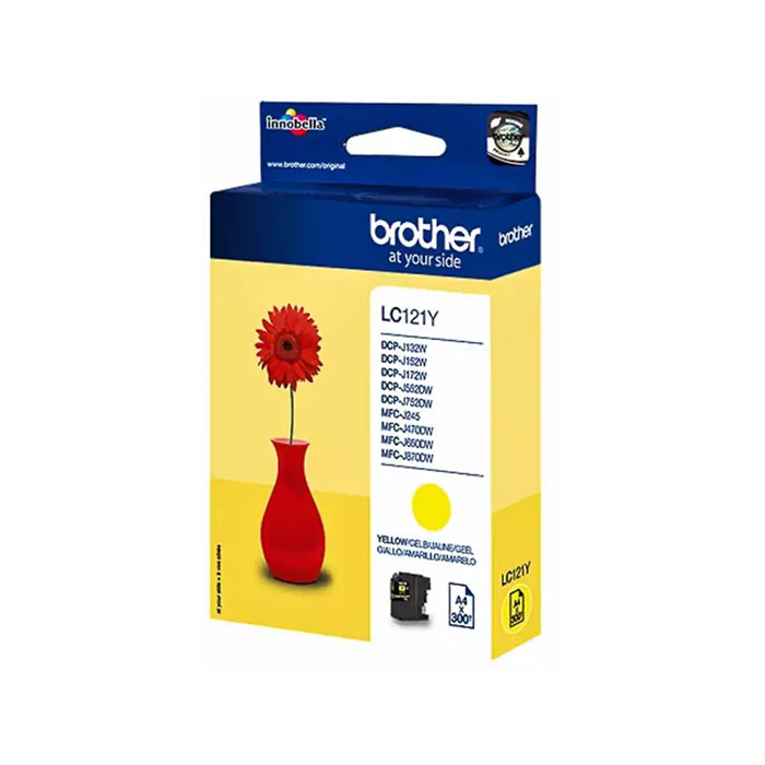 Tinte Brother LC121Y gelb
