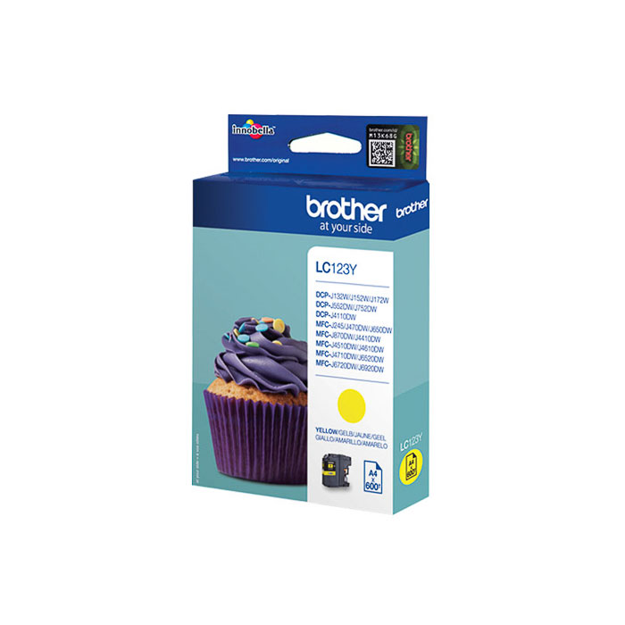 Tinte Brother LC123Y gelb