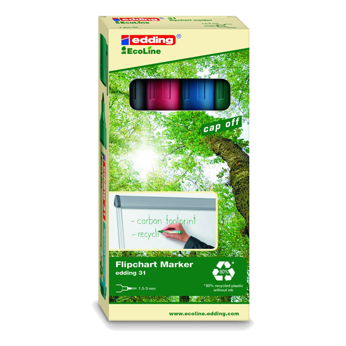 Flipchartmarker 1,5 - 3 mm farbig sortiert