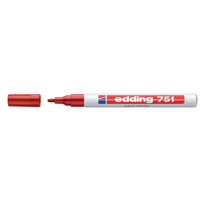 Lackmarker 1 - 2 mm rot