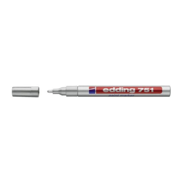 Lackmarker 1 - 2 mm silber