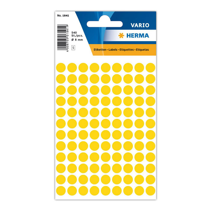 Markierungspunkte Ø 8 mm gelb