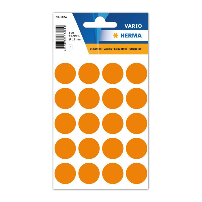 Markierungspunkte Ø 19 mm leuchtorange