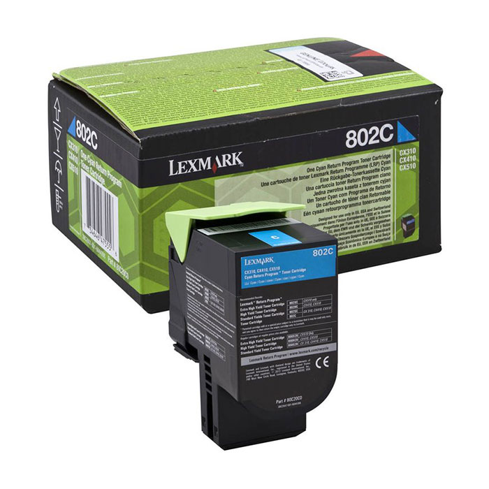 Toner Lexmark 80C0C0 cyan 1.000 Seiten
