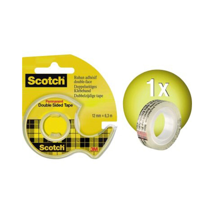 Klebeband doppelseitig (B) 12 mm x (L) 6,3 m