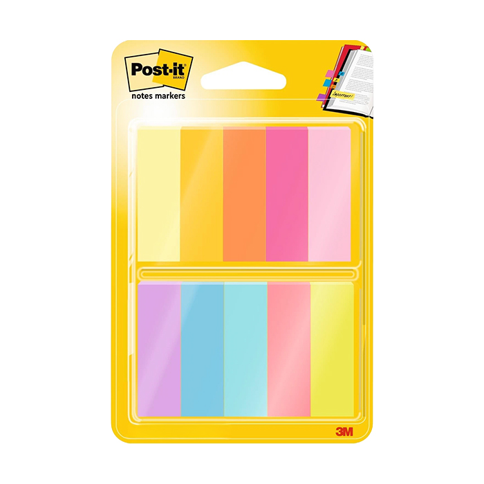 Haftmarker blau, gelb, grün, orange, pink, violett