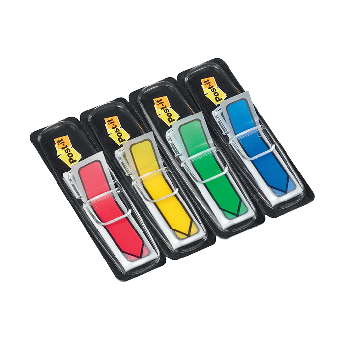 Haftmarker blau, gelb, grün, rot