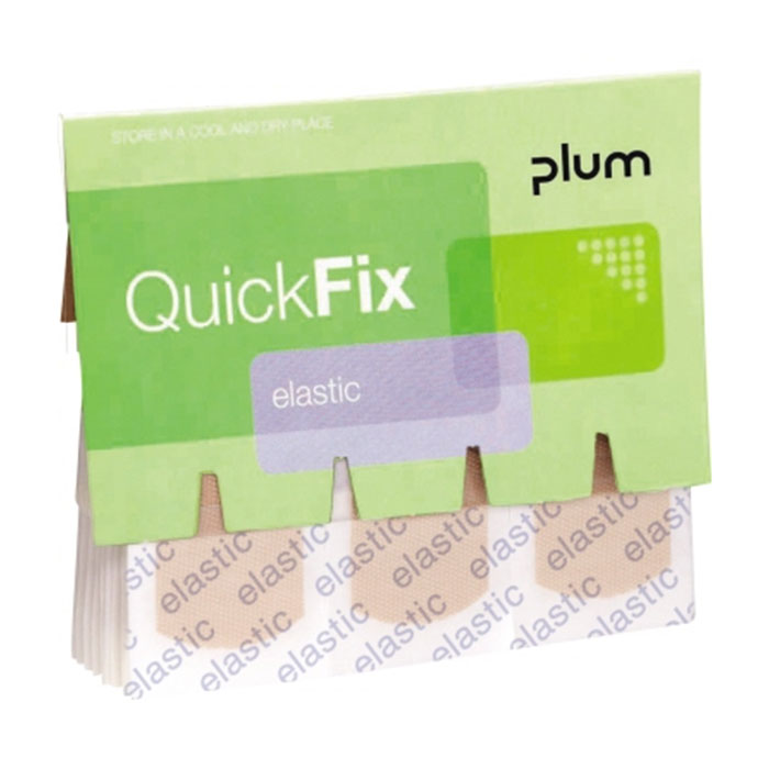 Pflaster Plum QuickFix elastic Refill 5512 Wundpflaster Set, einzeln verpackt atmungsaktiv elastisch 7,2 cm x 2,5 cm