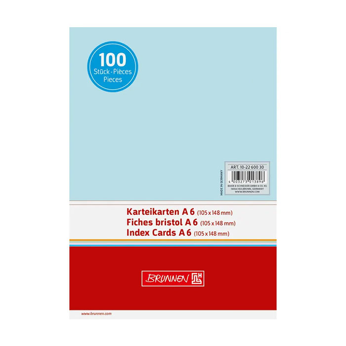 Karteikarten A6 blanko