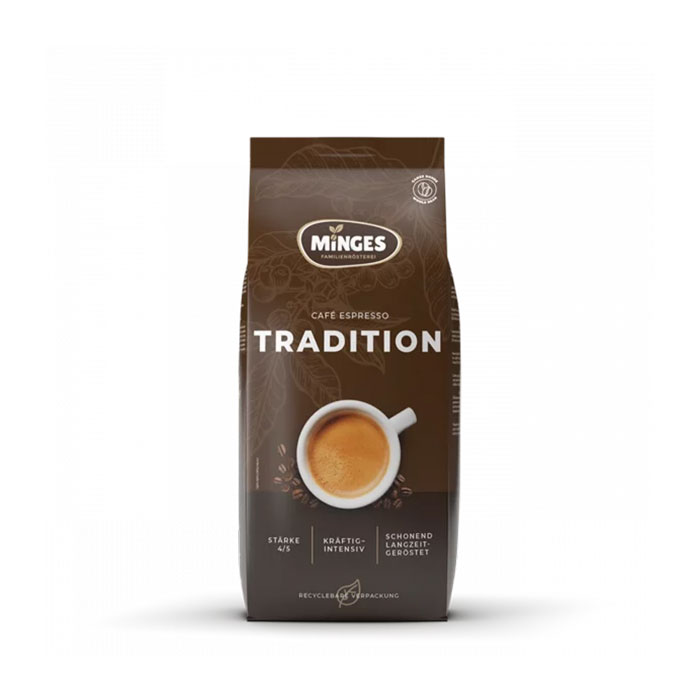 Minges Espresso Tradition ganze Bohne Espresso 1 kg