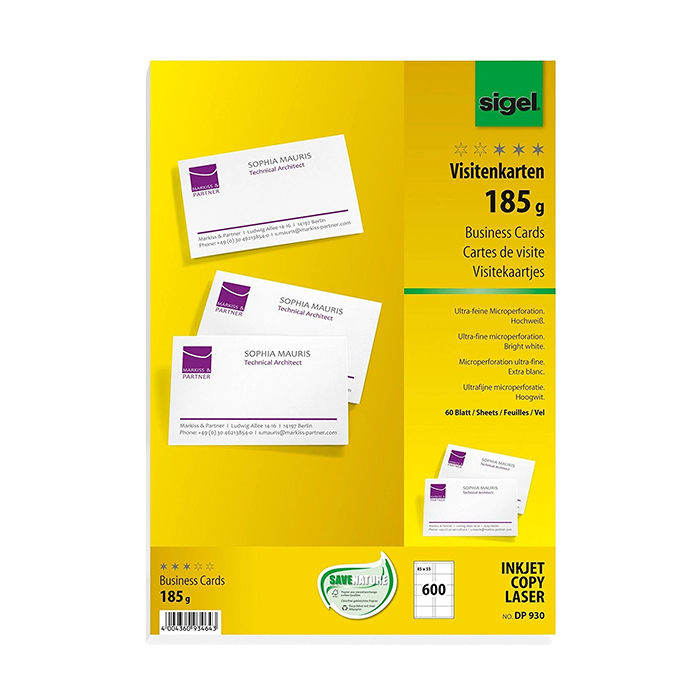 Visitenkarten 185 g / m²