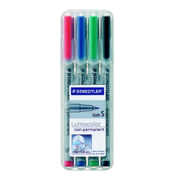 Folienschreiber 0,4 mm (S) farbig sortiert