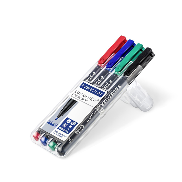 Folienschreiber 1 - 2,5 mm (B) farbig sortiert