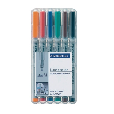 Folienschreiber 1 mm (M) farbig sortiert