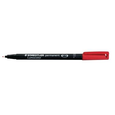 Folienschreiber 0,6 mm (F) rot