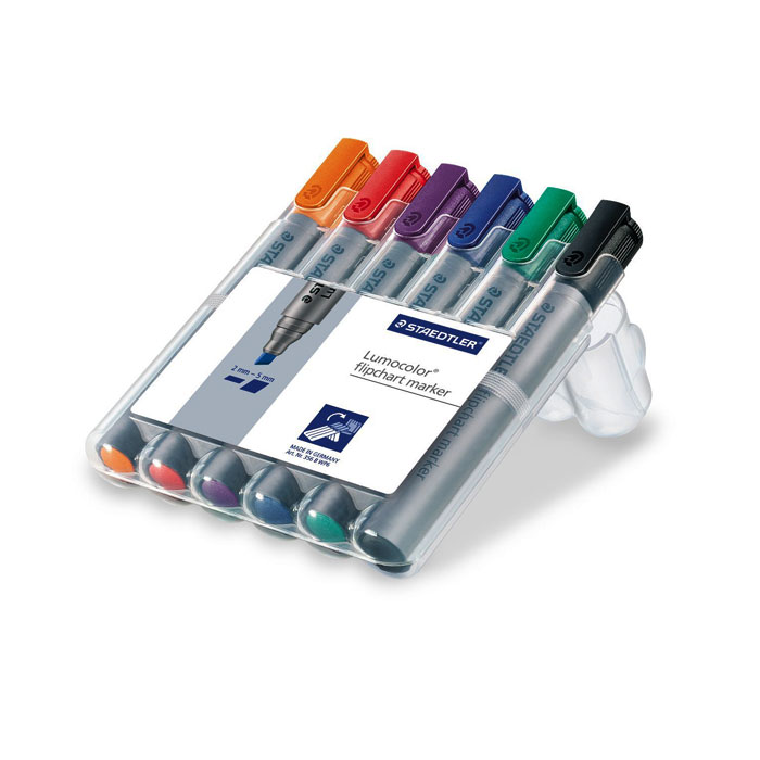 Flipchartmarker 2 - 5 mm farbig sortiert