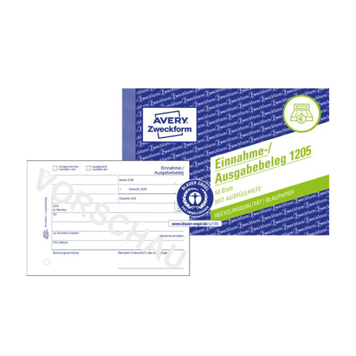 Einnahme- / Ausgabebeleg A6 quer
