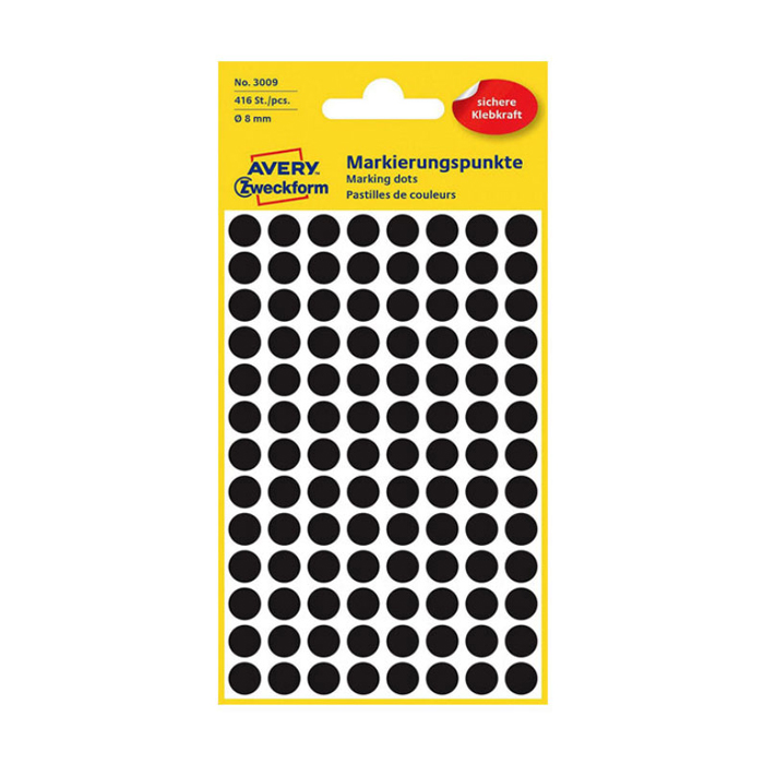 Markierungspunkte Ø 8 mm schwarz