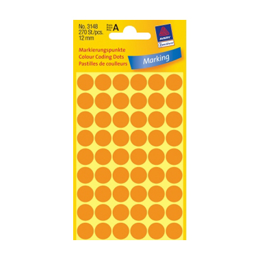 Markierungspunkte Ø 12 mm leuchtorange