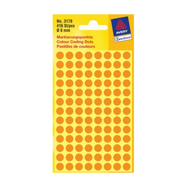 Markierungspunkte Ø 8 mm leuchtorange