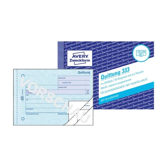 Quittungsblock A6 quer