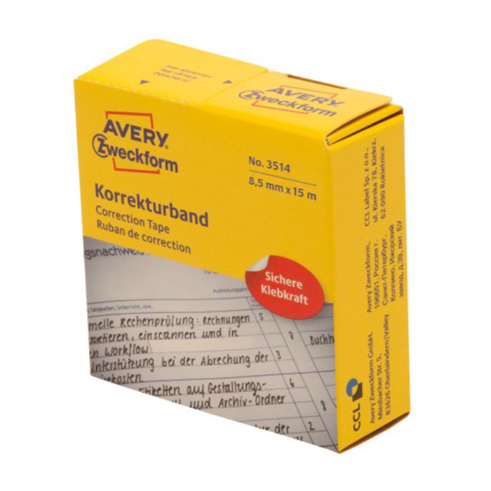 Korrekturband Avery Zweckform 2-zeilig