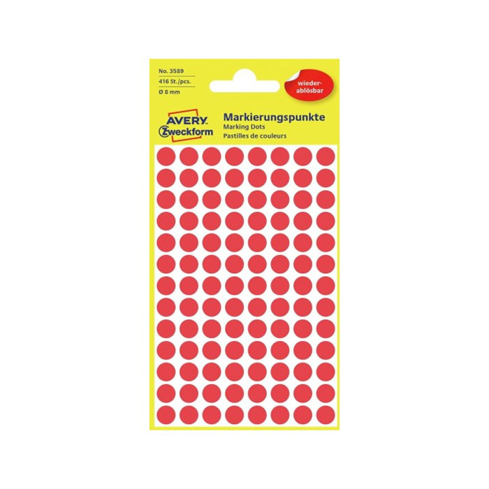 Markierungspunkte Ø 8 mm rot