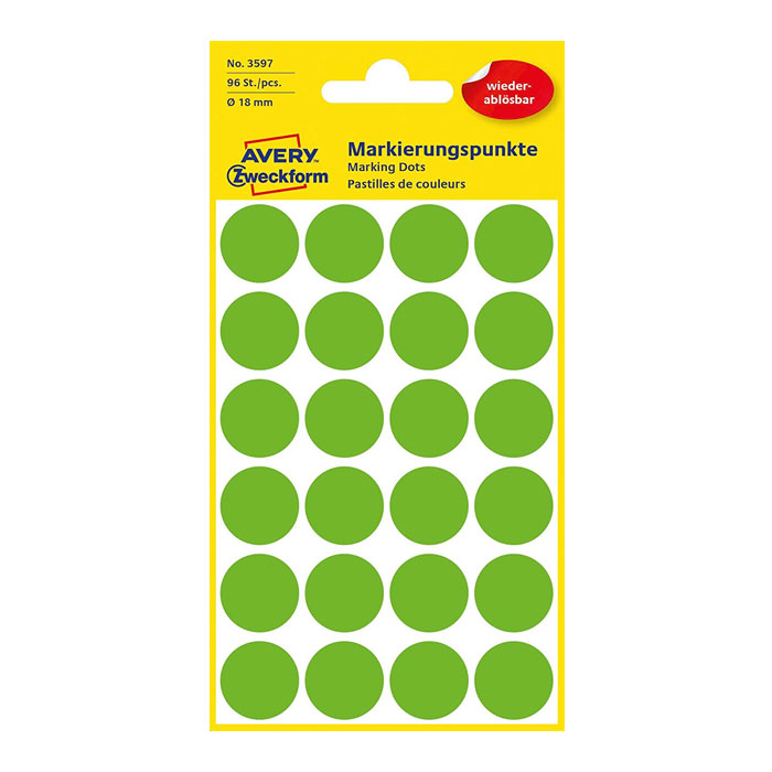 Markierungspunkte Ø 18 mm grün