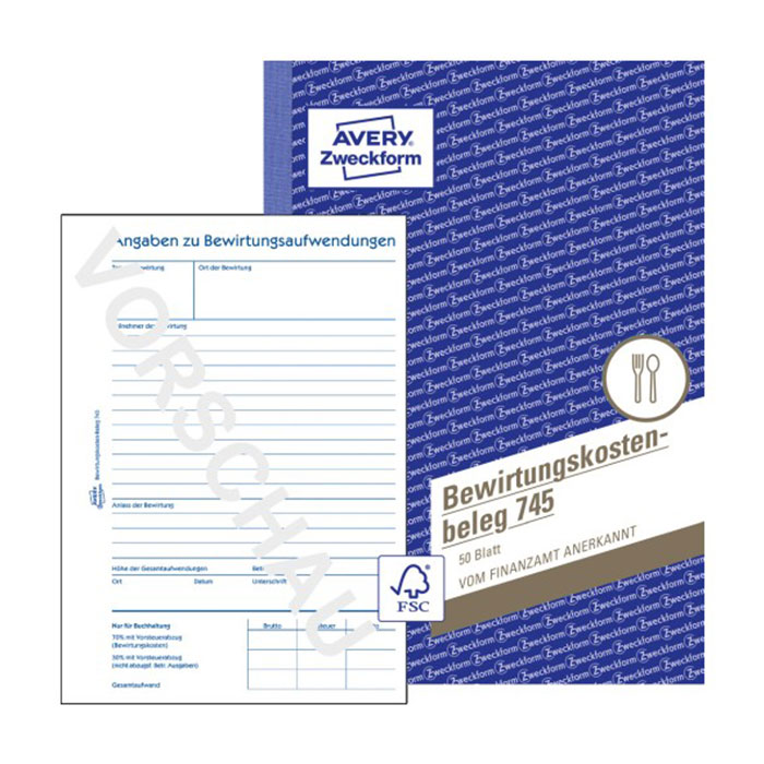 Bewirtungsbeleg A5